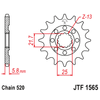 Kép 1/2 - JTF1565.13_JTF1565-13_JT_kawasaki_kx450f_jtsprocket