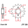 Kép 1/2 - JTF339RB.16_JTF339-16RB_JT_honda_vf700f_cb750_vfr750_vfr800_jtsprocket