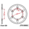 Kép 1/2 - JTR808SC.51_JTR808-51SC_JT_suzuki_jtsprocket