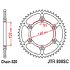 Kép 1/2 - JTR808SC.48_JTR808-48SC_JT_suzuki_jtsprocket