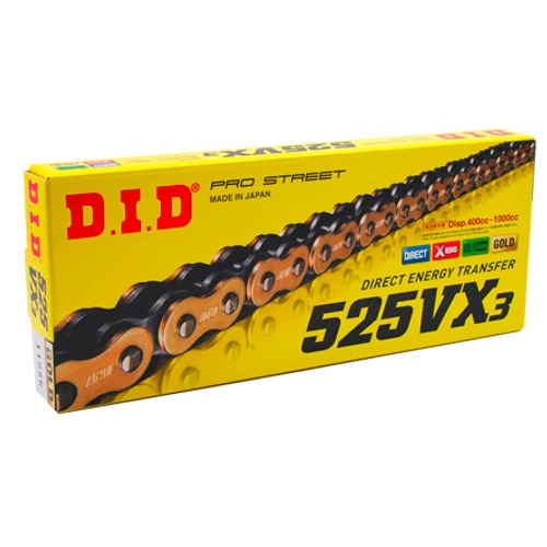 D.I.D 525VX3 124L GOLD