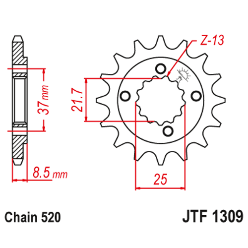 JTF1309.14_JTF1309-14_JT_honda_trx400_xr600_polaris_predator_jtsprocket