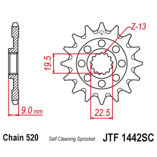 JTF1442SC.13_JTF1442-13SC_jt_suzuki_rmz250_jtsprocket