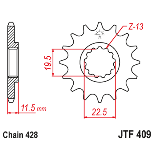 JTF409.14_JTF409-14_JT_suzuki_dr125_jtsprocket