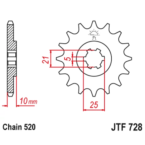 JTF728.16_JTF728-16_JT_cagiva_jtsprocket