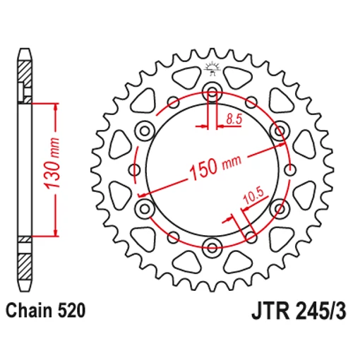 JTR245_3.47_JTR245_3-47_JT_honda_jtsprocket