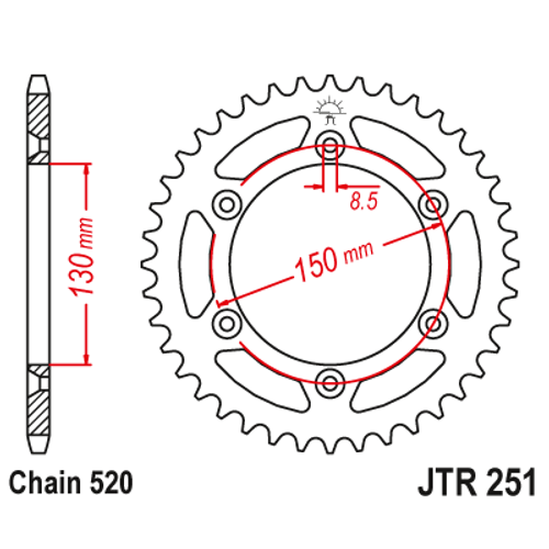 JTA251.49_JTA251-49_JT_yamaha_jtsprocket