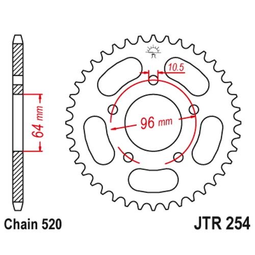 JTR254.37_JTR254-37_JT_honda_jtsprocket