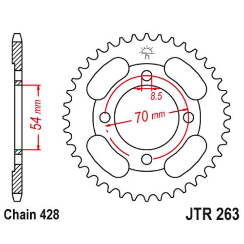 JTR263.42_JTR263-42_JT_kymco_jtsprocket