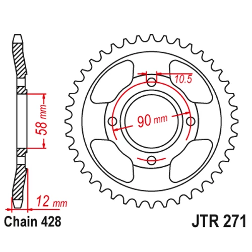 JTR271.50_JTR271-50_JT_honda_jtsprocket
