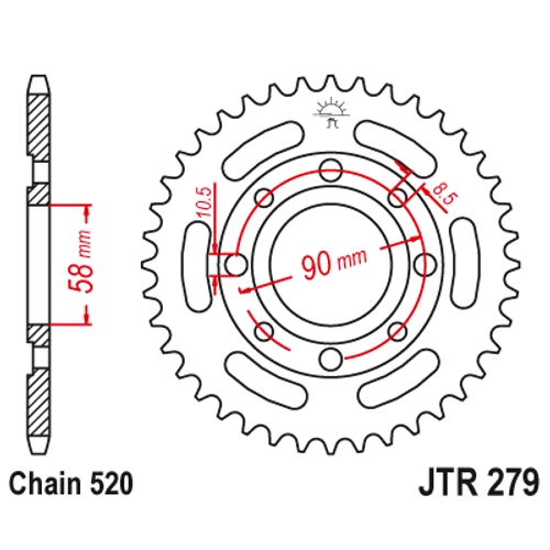JTR279.33_JTR279-33_JT_honda_jtsprocket