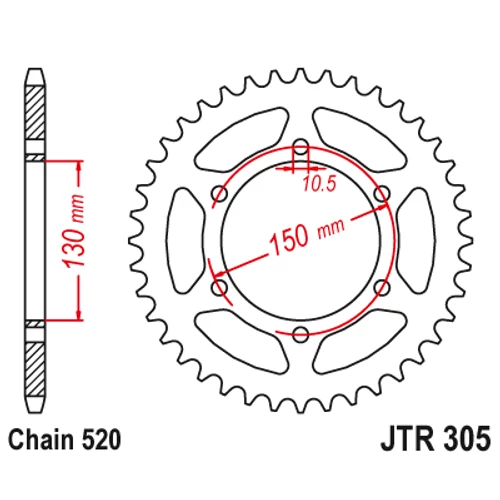 JTR305.46_JTR305-46_JT_honda_yamaha_jtsprocket