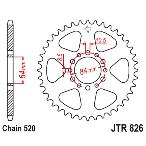 JTR826.47_JTR826-47_JT_suzuki_jtsprocket