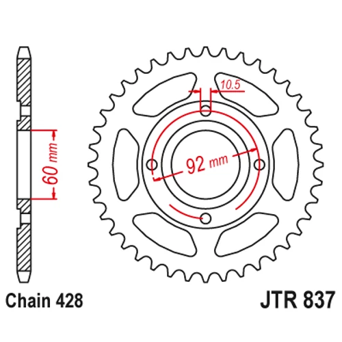 JTR837.39_JTR837-39_JT_yamaha_jtsprocket