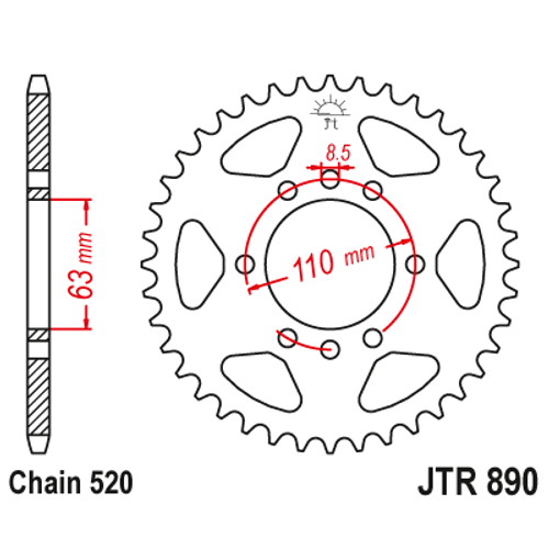 JTR890.45_JTR890-45_JT_husqvarna_ktm_jtsprocket